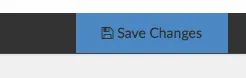 saving changes button